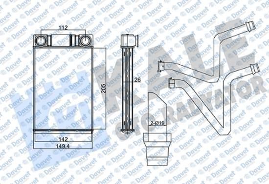 KALE 355930 Kalorifer Radyatoru Brazing Opel Mokka X 1.4 1.6 1.7 Cdti 12- Chevrolet Aveo 1.2 1.3d 1.4 1.6 11-